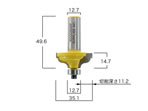 B2-11001OgeeFluteBit3-16